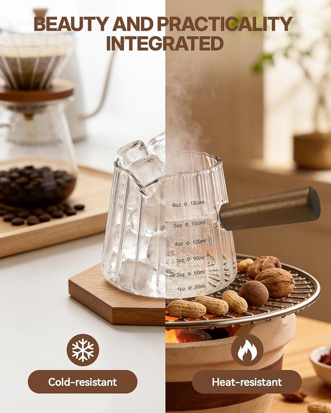 2 PCS 6OZ Glass Espresso Cups