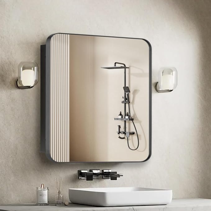 Bathroom Medicine Cabinet, Recessed & Surface Wall Cabinet