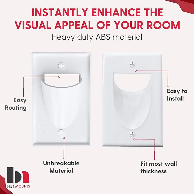 2 Pack Wall Plate with Bracket