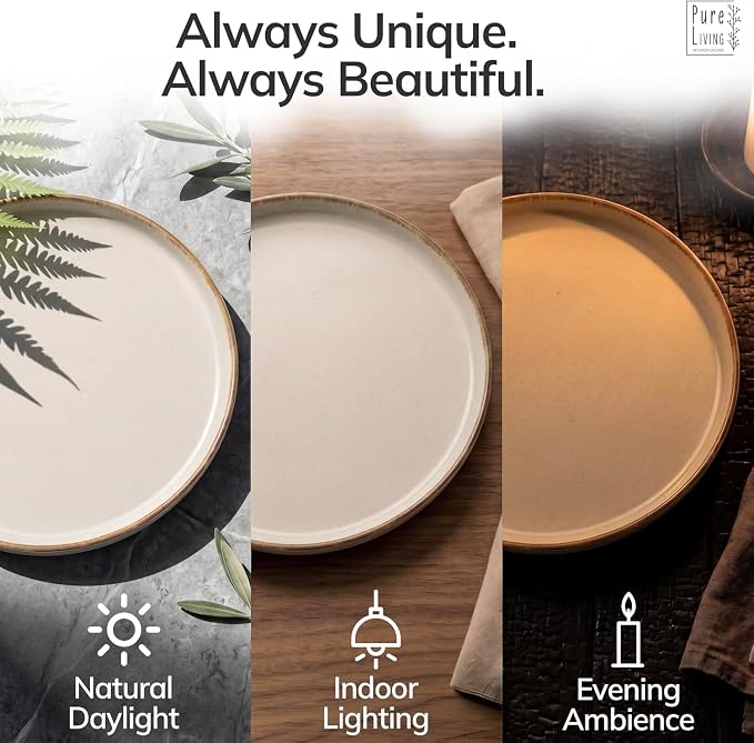 24 Piece Stoneware Dinnerware Set