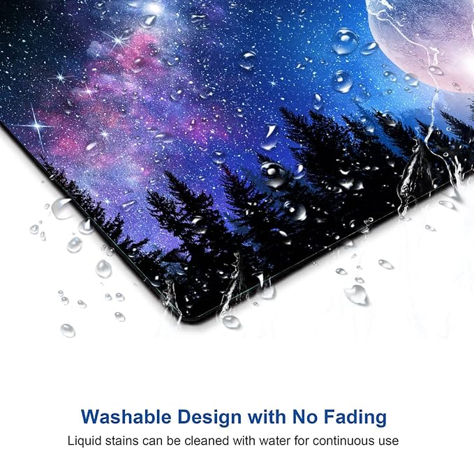 Mouse Pad, Forest Moon Mouse Pad, Washable Square Cloth Mousepad