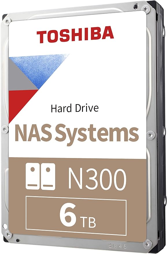 Toshiba N300 6TB NAS 3.5-Inch Internal Hard Drive