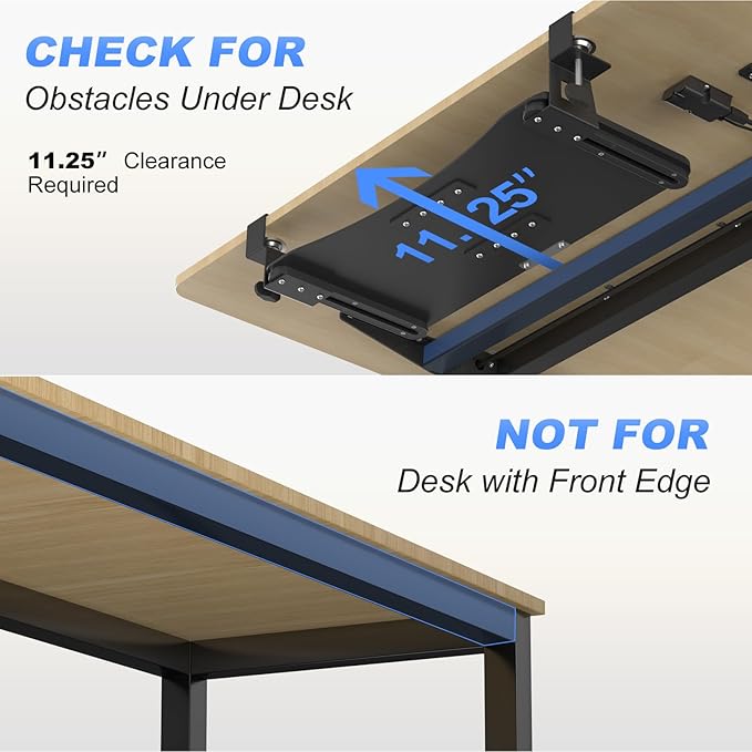 suptek Keyboard Tray Under Desk Pull Out