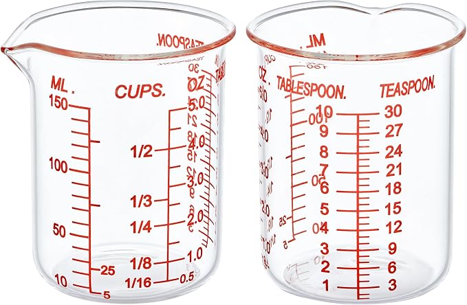High Borosilicate Glass Measuring Cup-V-Shaped Spout，Glass Measuring Beaker