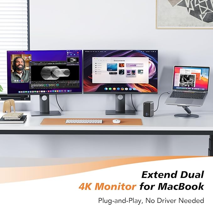 TobenONE Docking Station Dual Monitor
