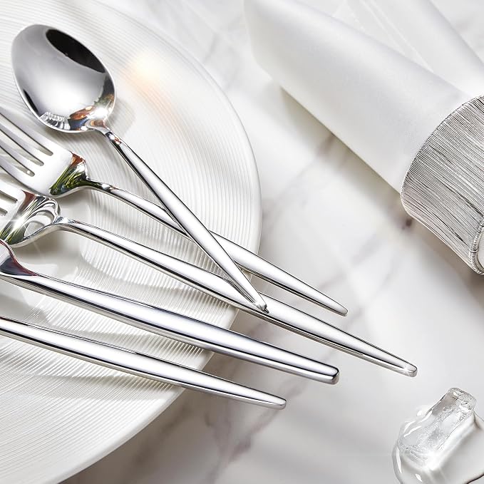 4-Piece Salad Fork Set, 18/10 Stainless Steel Dessert Forks | Mirror Polished