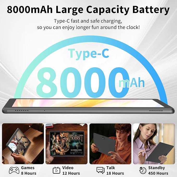 2025 Tablet, Android 14 Tablets 10 inch