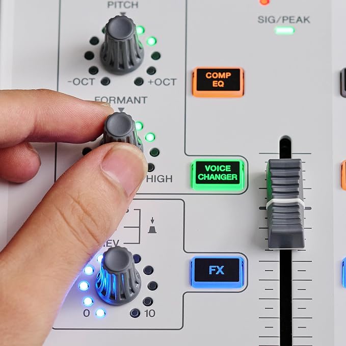 Yamaha AG08 White 8-Channel Live Streaming Loopback Mixer/USB Interface