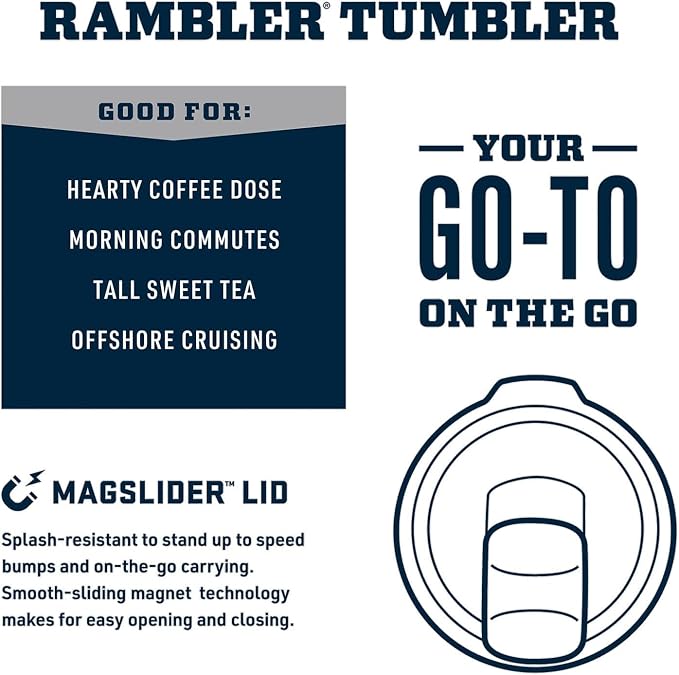 YETI Rambler 30 oz Tumbler, Stainless Steel, Vacuum Insulated