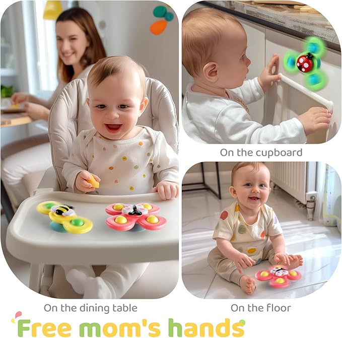 Suction Cup Spinner Airplane Travel Toys