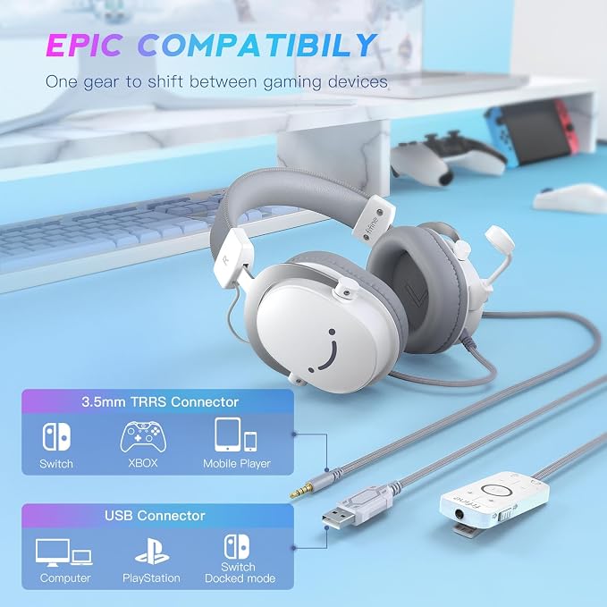 FIFINE USB PC Gaming Headset