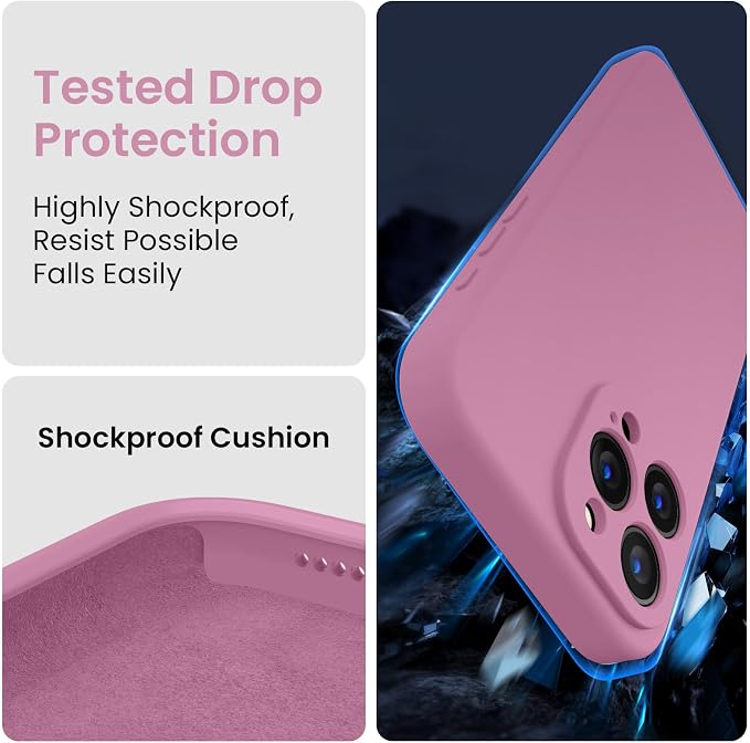 FireNova Designed for iPhone 15 Pro Max Case, Silicone Upgraded Phone Case with