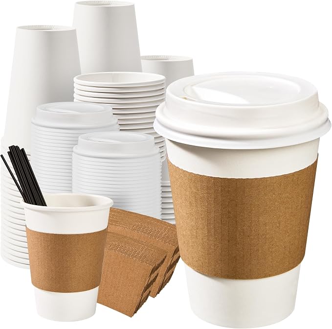 RACETOP 12 oz Paper Coffee Cups