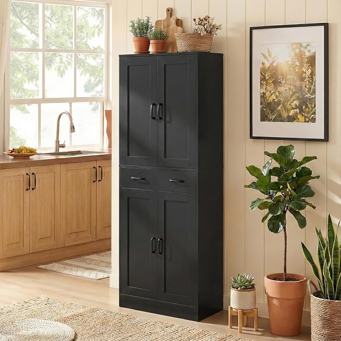 71" Tall Kitchen Pantry Cabinet, Freestanding Storage Cabinet