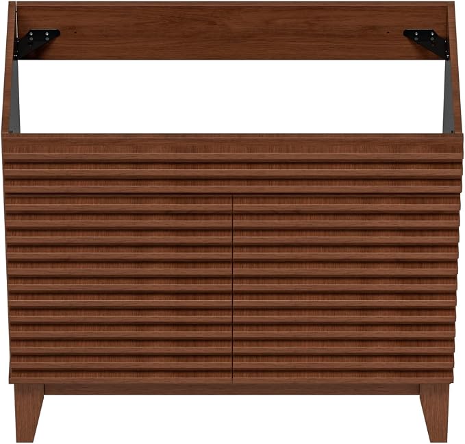 36" Bathroom Vanity, Mid-Century Freestanding Bathroom Cabinet Vanity