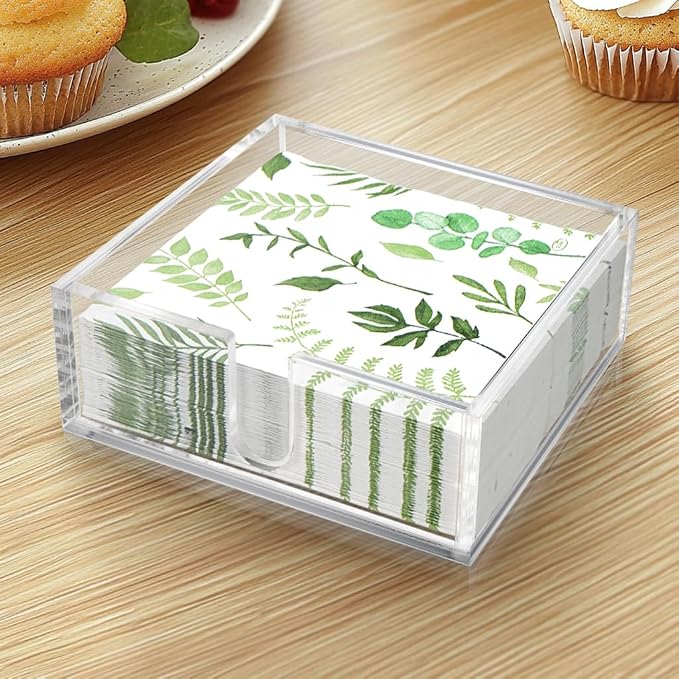 LotFancy Acrylic Napkin Holder, Dinner Napkin Holder
