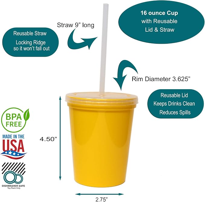 Rolling Sands 16 Oz. Reusable Plastic Stadium Cups