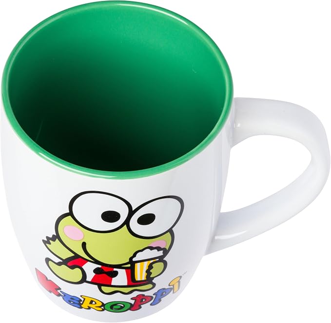 Silver Buffalo Sanrio Hello Kitty and Friends Keroppi, Ceramic Mug, 25oz |