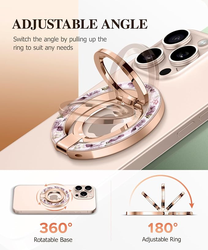 GVIEWIN Magnetic Phone Ring Holder, Compatible