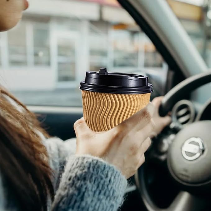 SIUQ 90 Pack 8 oz Disposable Coffee Cups