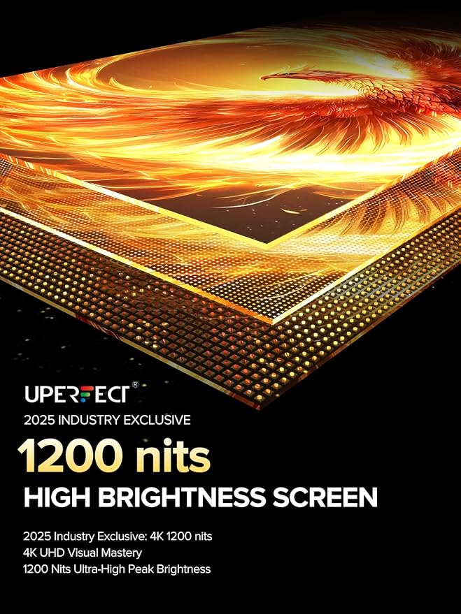 UPERFECT Portable Monitor 4K 16" | 1200 Nits Laptop Monitor | 3840 * 2400 UHD |