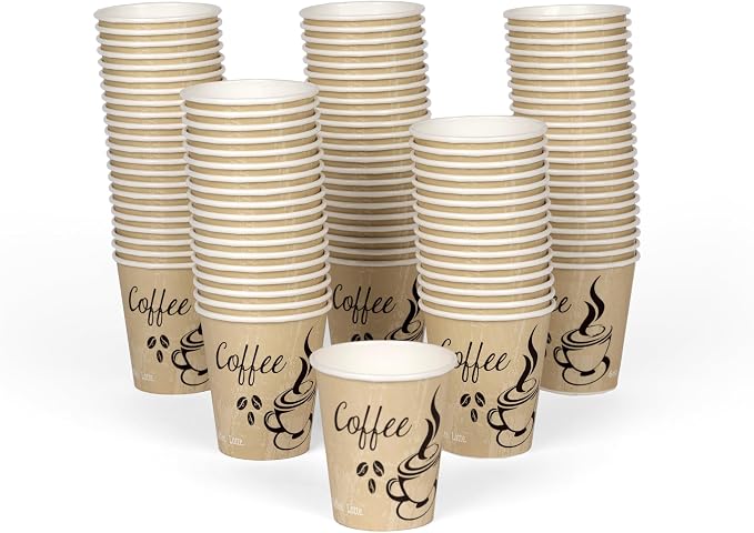 Disposable Coffee Cups, To Go Paper Hot Cups, Classic Design