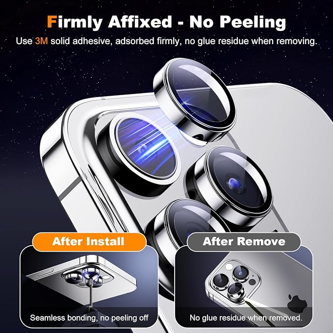 Hoerrye for iPhone 15 Pro Max/iPhone 15 Pro Camera Lens Protector 9H Tempered