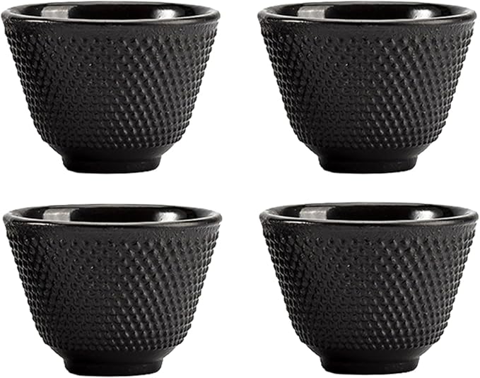 Japanese Cast Iron Tea Cups, Small and Heavy Teacups