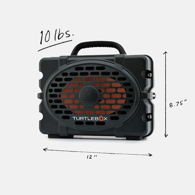Turtlebox Original Gen 3: Portable Outdoor Bluetooth Speaker – Ultra-Loud