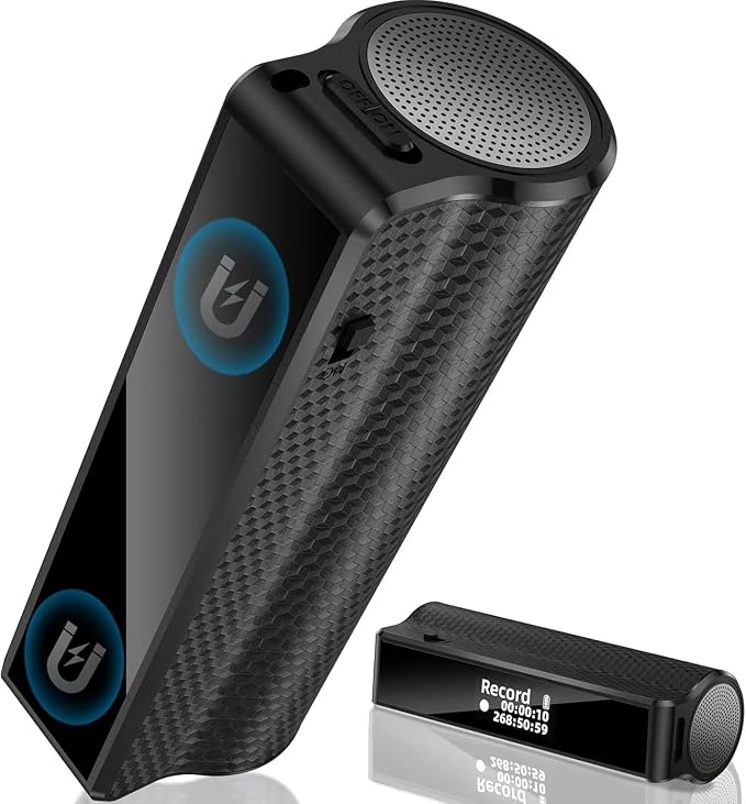 Z8Pro 128GB LED Power Display Magnetic Voice Recorder, 35Days Continuous
