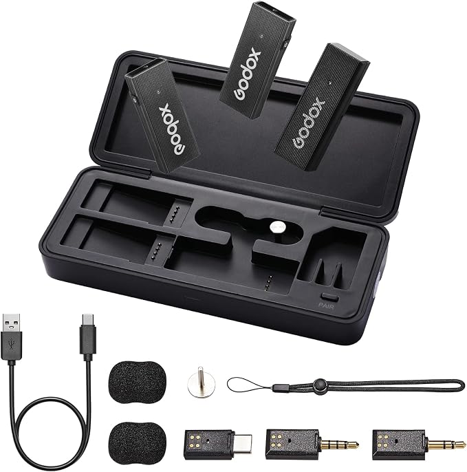 GODOX 【2025 Latest Model Movelink Mini Kit Wireless Microphone System, 2.4GHz