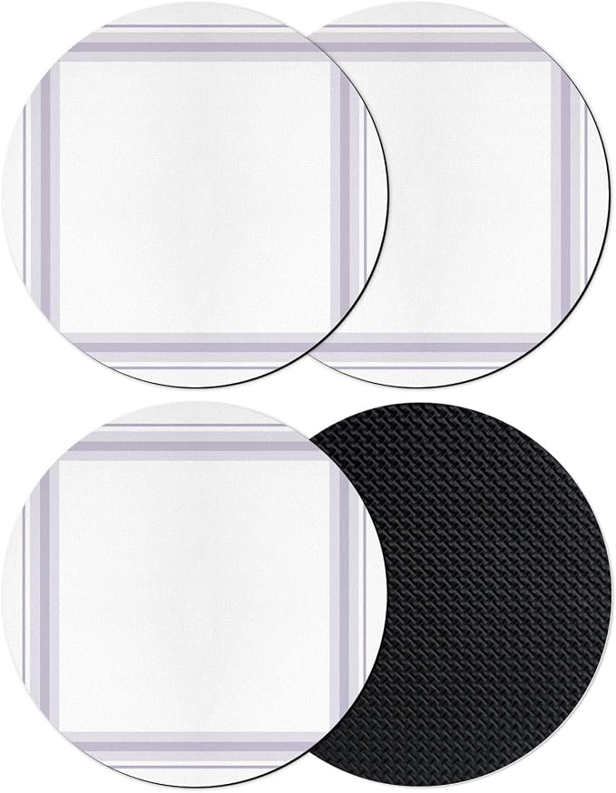 Minimalist Grid Coasters Set of 4 Absorbent Coasters