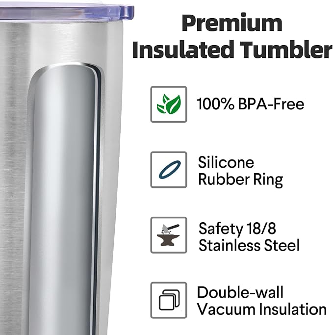 Volhoply 20oz Stainless Steel Tumbler