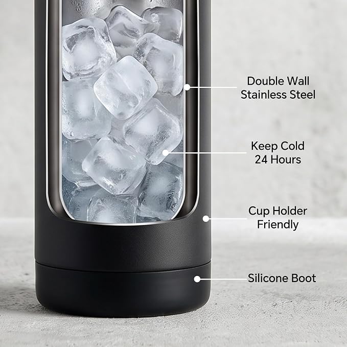 Fijinhom 24 oz Insulated Water Bottle