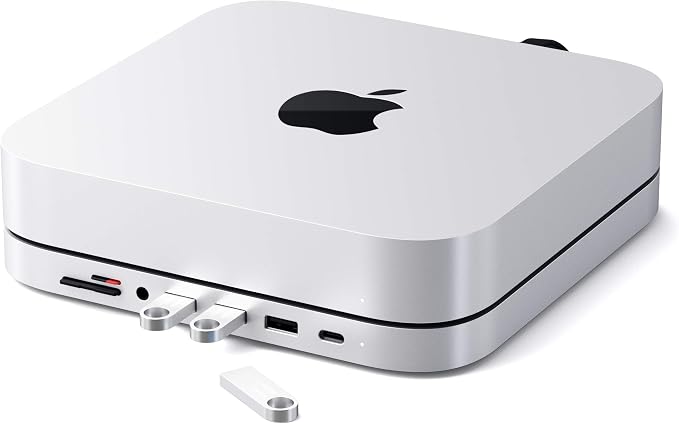 Satechi USB C Hub, Type-C Aluminum Stand & Hub, USB-C Data Port, Micro/SD Card