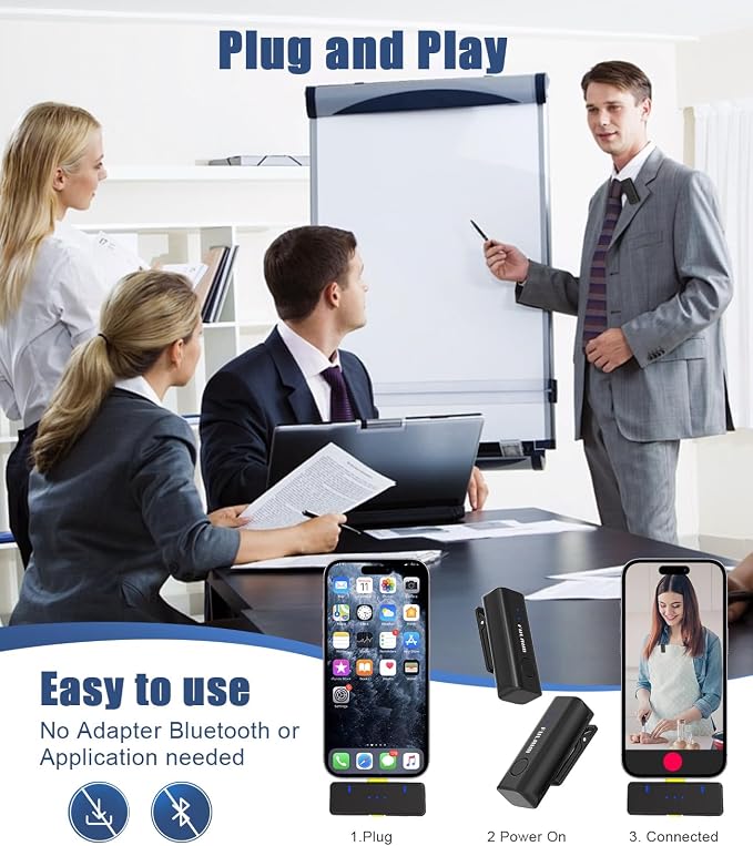 FULAIM X2 Wireless Lavalier Microphone