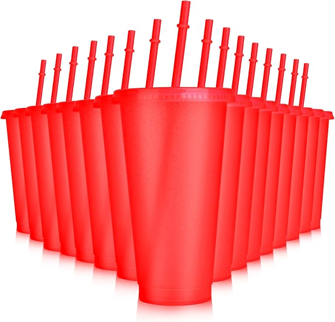 Hxezoc 16 Pieces Reusable Cups
