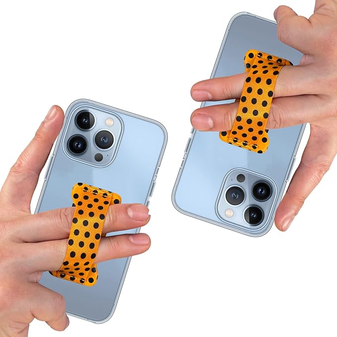 Phone Grip Holder for Hand, Universal Finger Strap Phone Holder, Finger Selfie