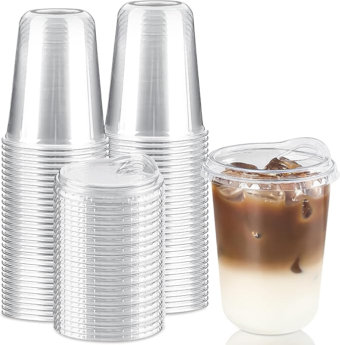 16 oz Round Bottom Clear Plastic Cups