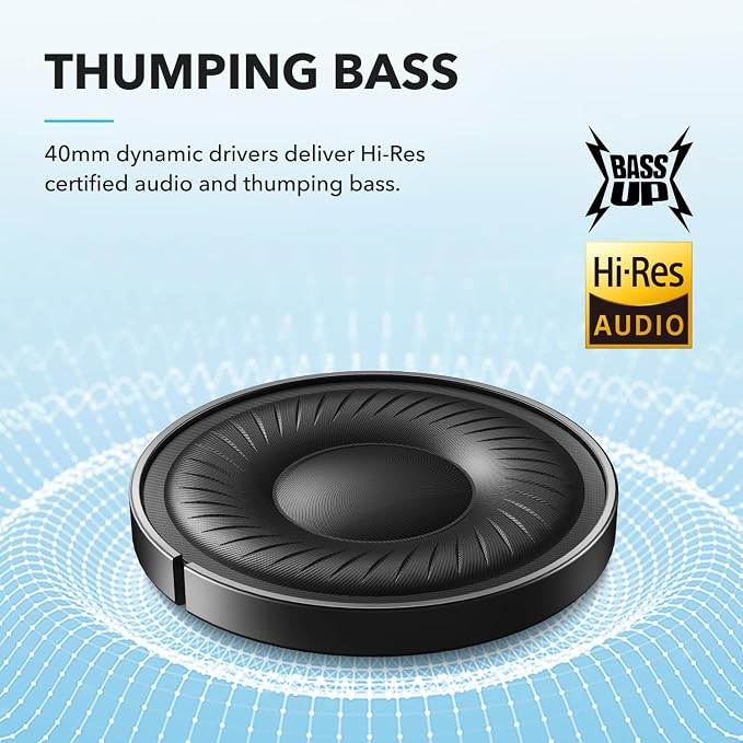 Soundcore by Anker Q20i Hybrid Active Noise Cancelling Headphones, Wireless
