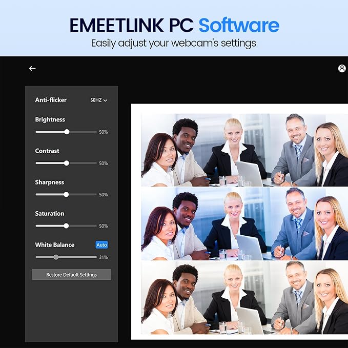 EMEET 1080P Webcam, C960 Web Camera