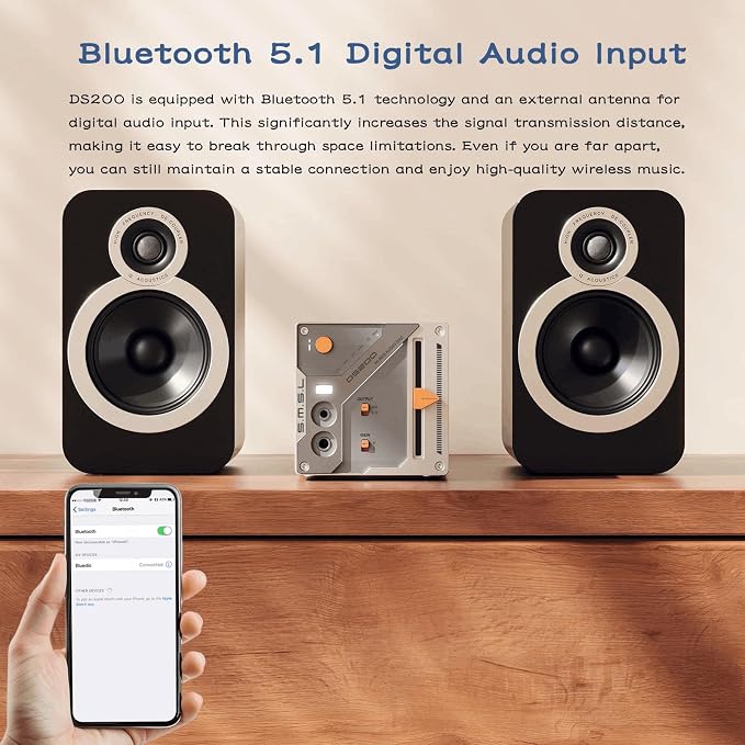 SMSL DS200 Headphone Amp DAC Bluetooth 5.1 Dual CS43131 Chip DAC Amp