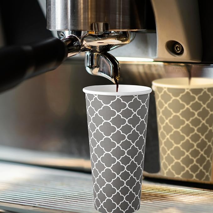 JOLLY PARTY 20 oz Paper Coffee Cups, Disposable Coffee Cups