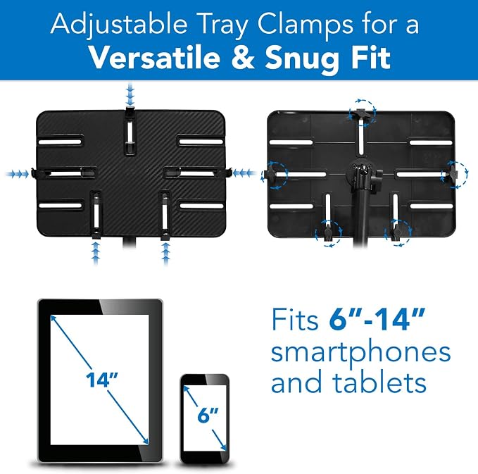 Mount-It! Tablet Pole Mount | Universal Full Motion Holder