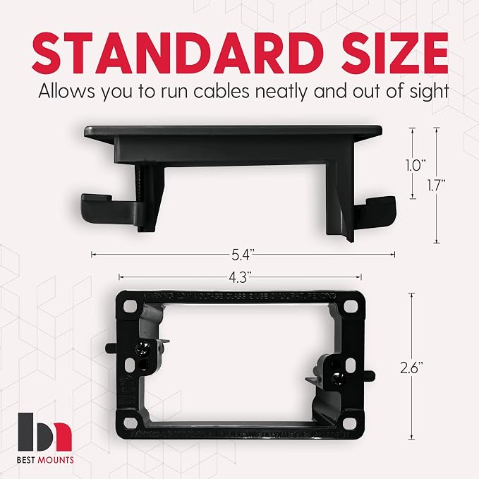 2 Pack In Wall Cable Management Kit