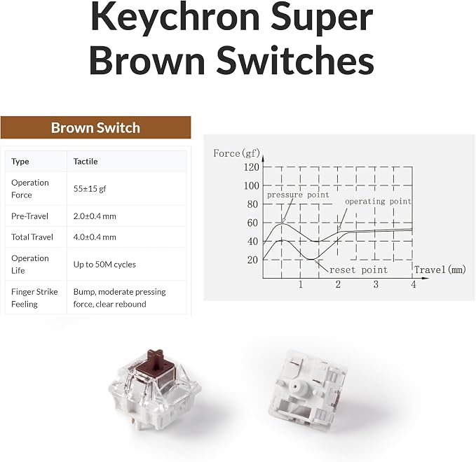Keychron K2 75% Layout QMK Wireless and Wired Options Mechanical Keyboard Super