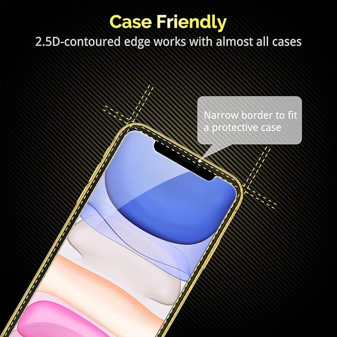 UNBREAKcable Screen Protector for iPhone 11/ iPhone XR 2 Pack, Double Defense