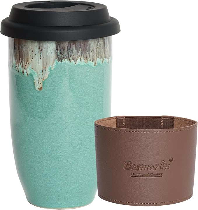 Bosmarlin Ceramic Travel Coffee Cup