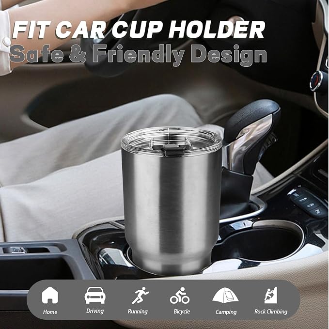 30 oz Tumbler with Lids and Straws, Stainless Steel Insulated Coffee Tumbler
