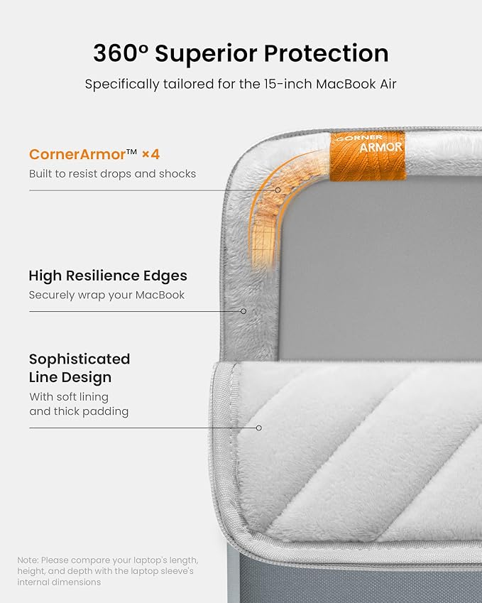 tomtoc 360° Protective Laptop Sleeve